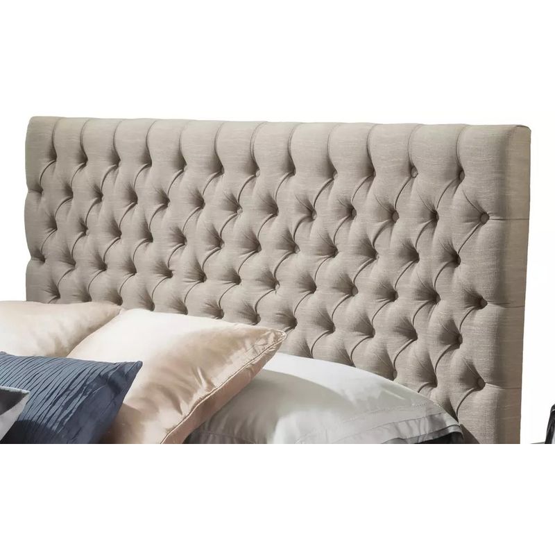 GENERICO - Cabecera Box Weymi Capitoné King - Beige