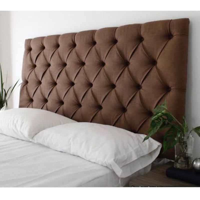 GENERICO - Cabecera Box Weymi King Capitoné - Marrón