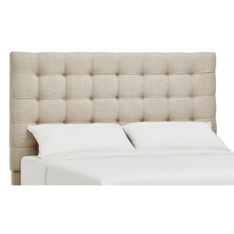 GENERICO - Cabecera Box Weymi Lineal King - Beige Hueso