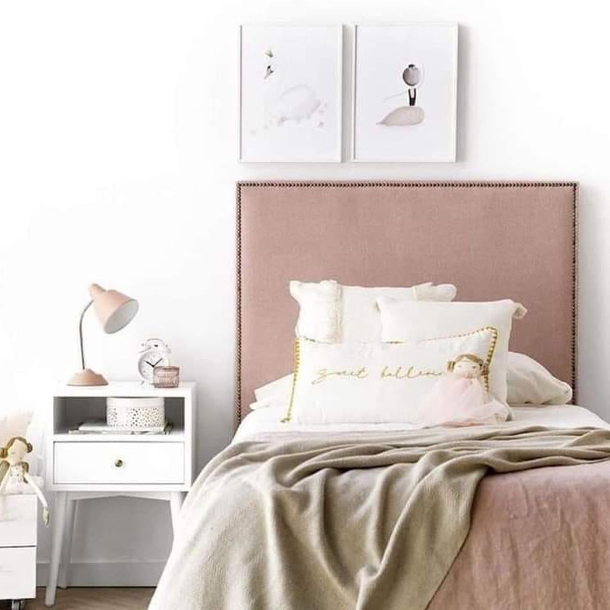 GENERICO - Cabecera Rosewood 15 Plazas Enchinchado - Rosa