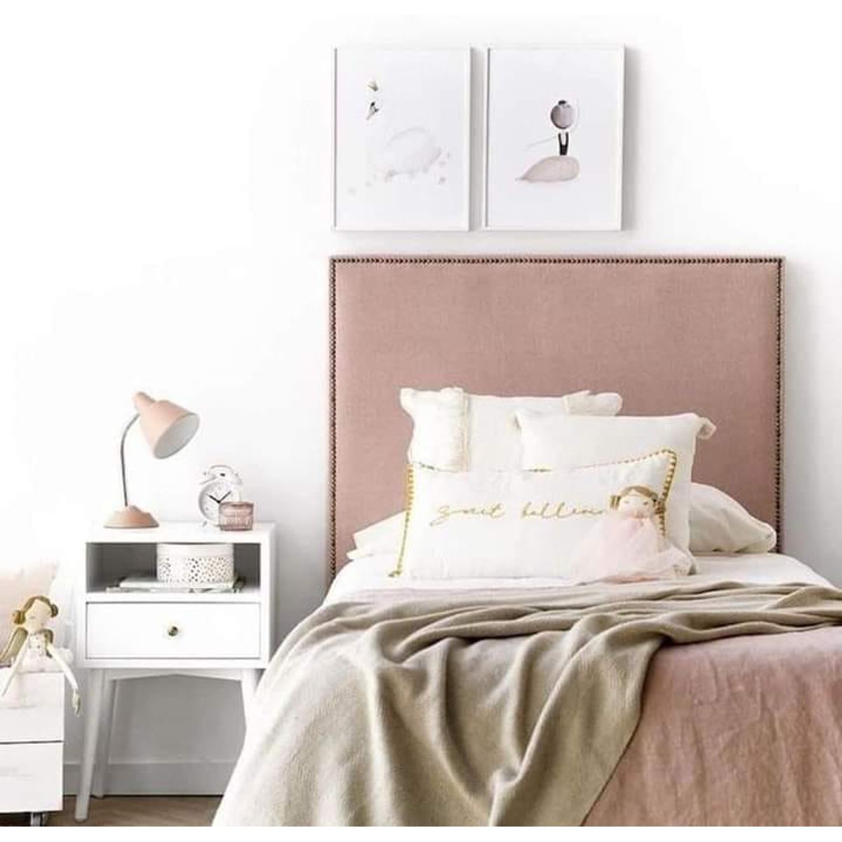 GENERICO - Cabecera Rosewood 15 Plazas Enchinchado - Rosa