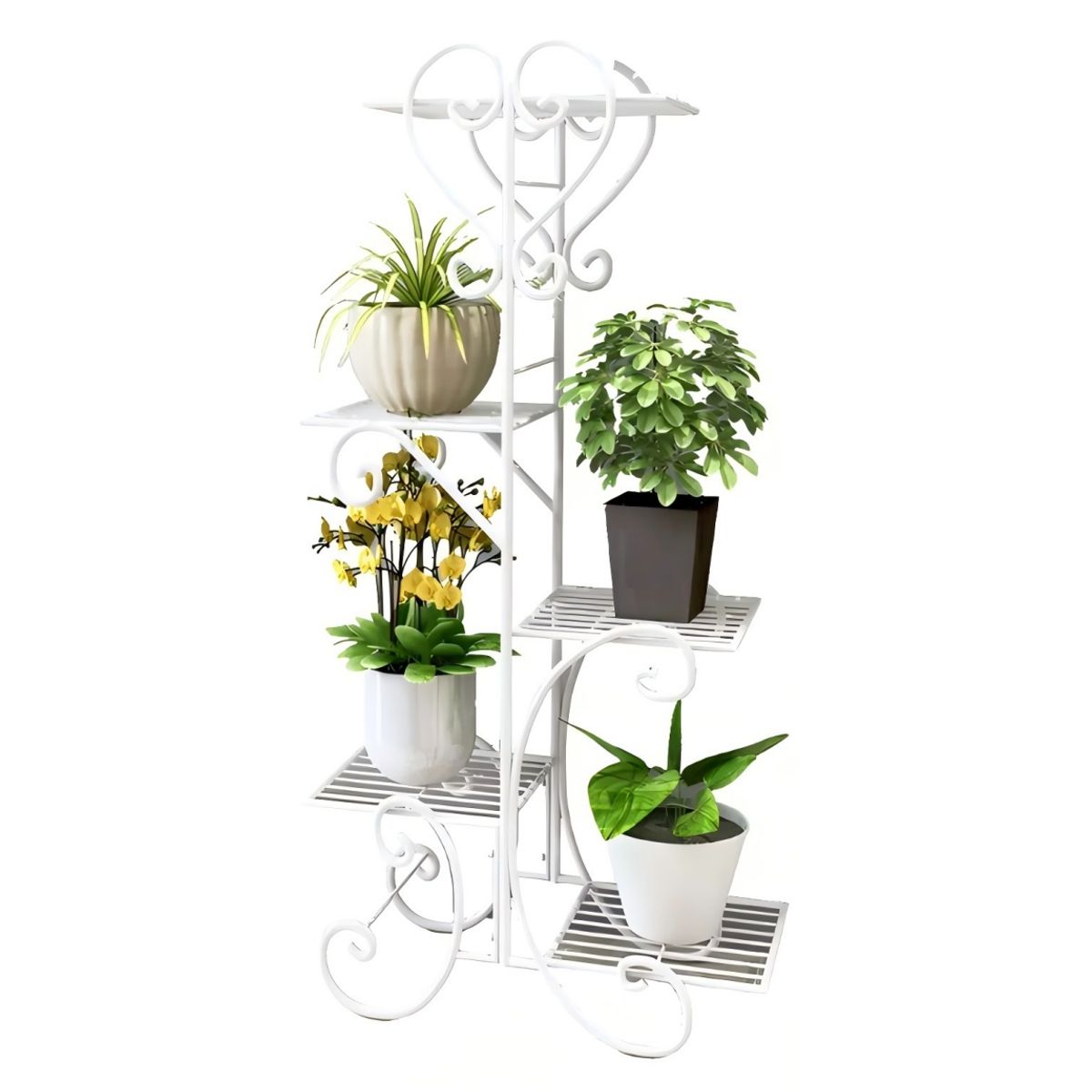 ANYHOGAR - Soporte De 5 Niveles Para Macetas Plantas Decorativo