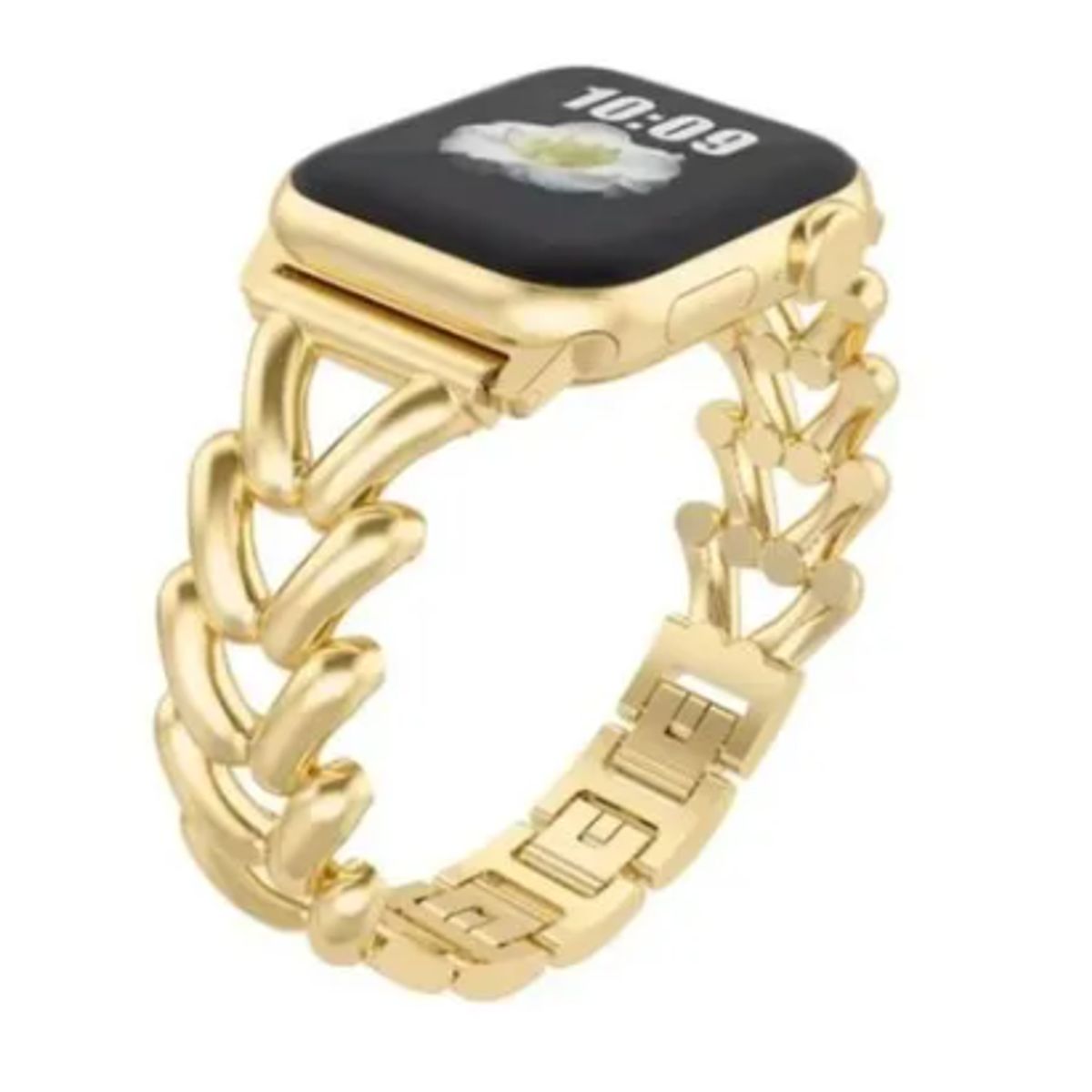 GENERICO - Correa Acero Trenzada para Apple Watch 49mm - DORADO