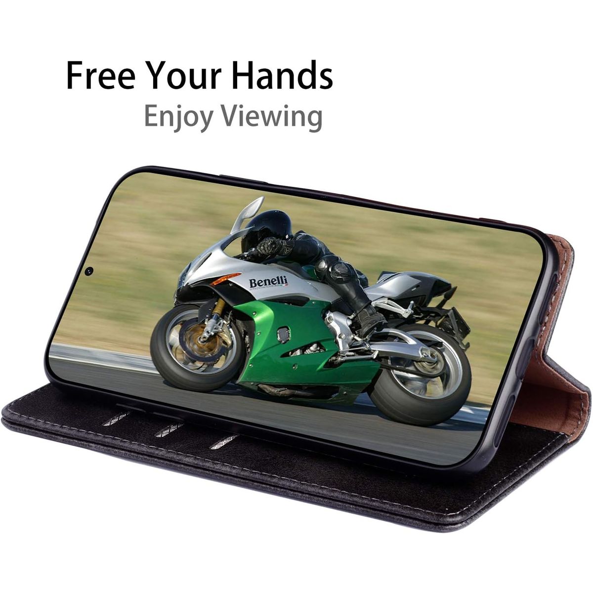 GENERICO - Case Funda Flip Cover Samsung S25 Ultra - Black