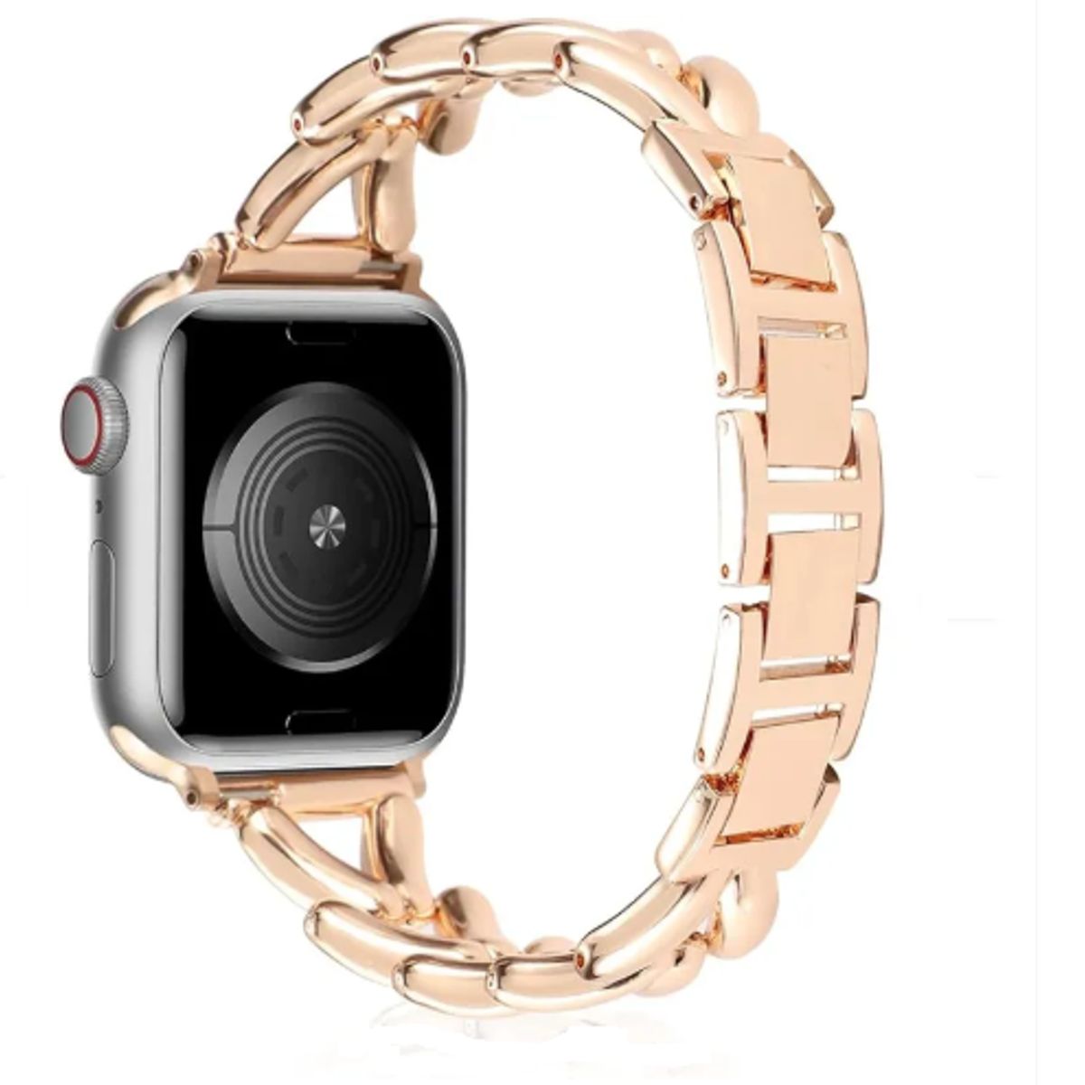 GENERICO - Correa Acero Trenzada para Apple Watch 44mm - ROSA GOLD