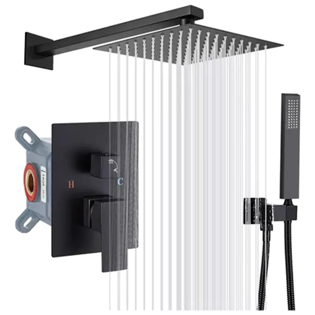 ANYHOGAR - Baños De Manguera Ducha Flexible Ducha Llave De Ducha