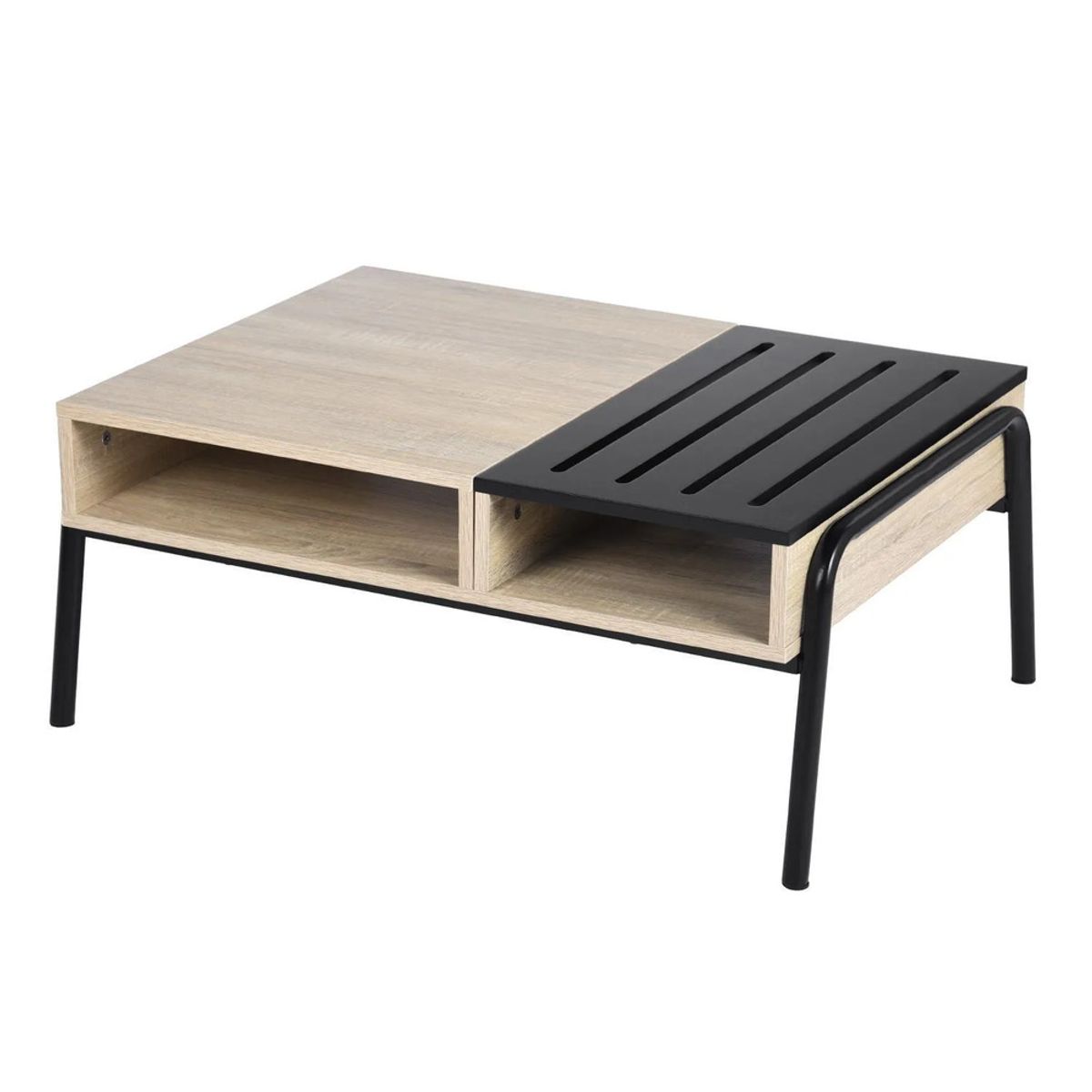 TU MESITA - Mesa de Centro Moderno Diego RovereNegro TU MESITA