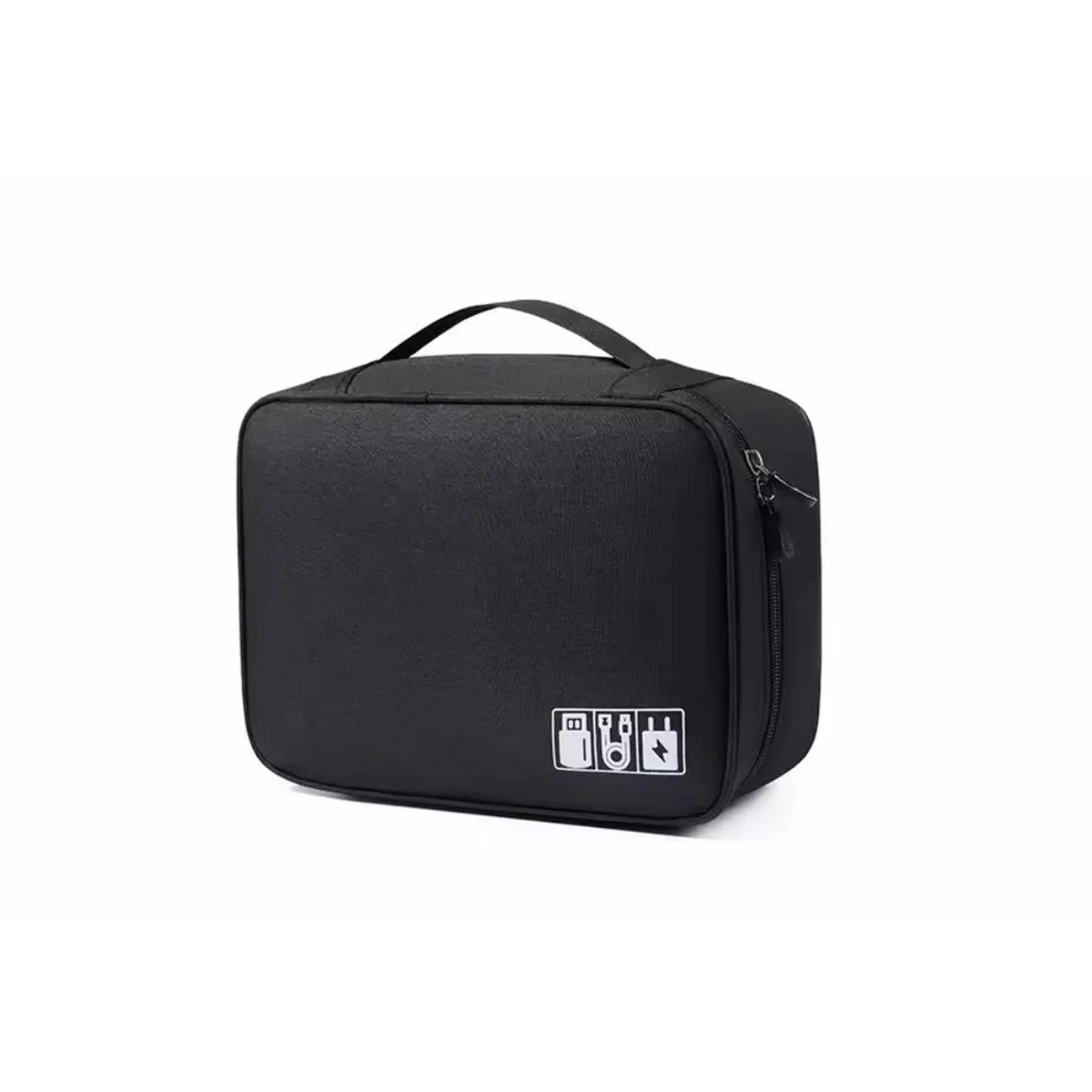 GENERICO - Estuche Organizador Porta Cable-Cargador-Auricular Grande-Negro