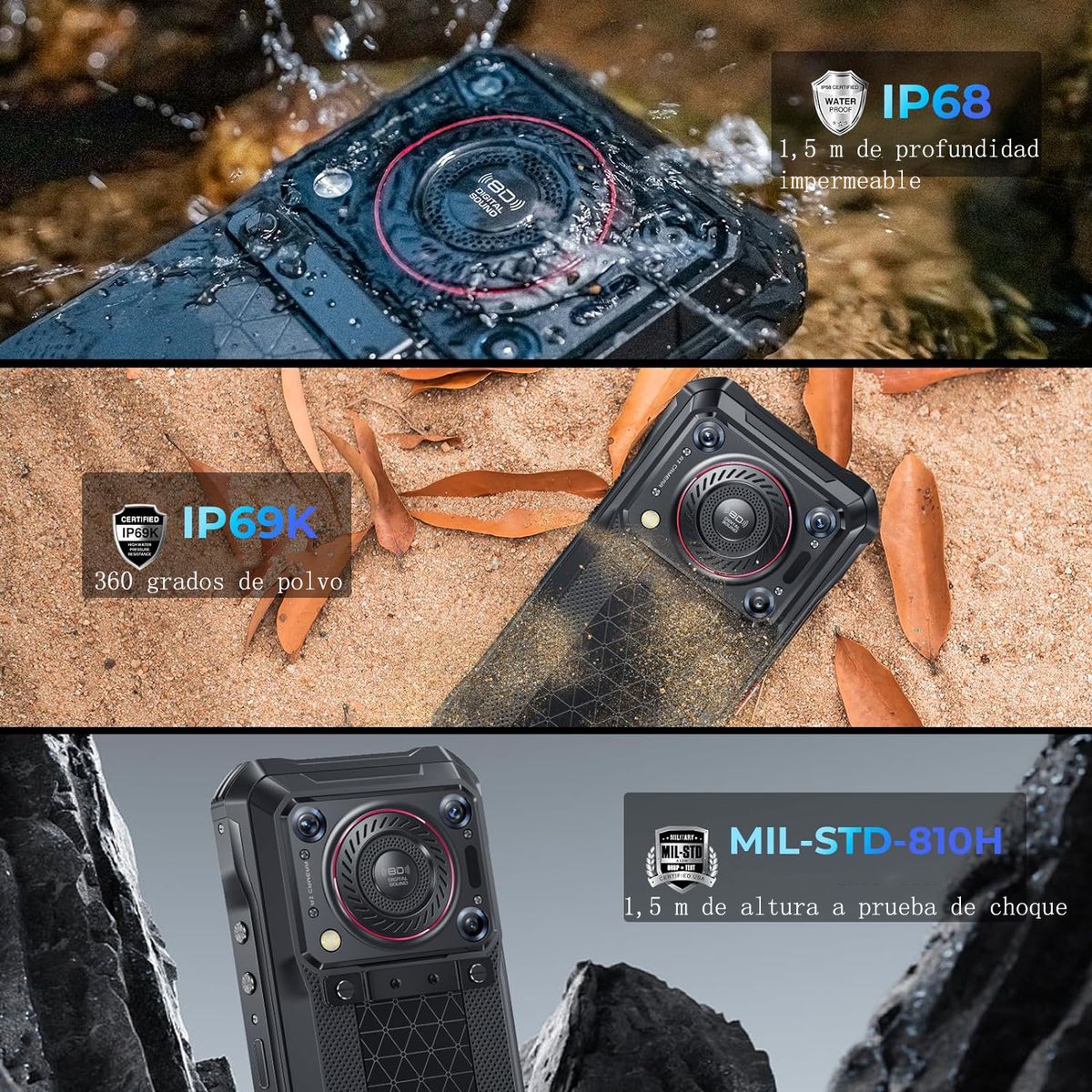 DOOGEE - OUKITEL WP33Pro celular 24GB+256GB 22000mAh NFC