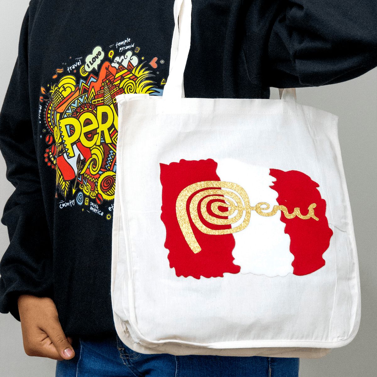 GENERICO - Bolso de tela Motivo Peru