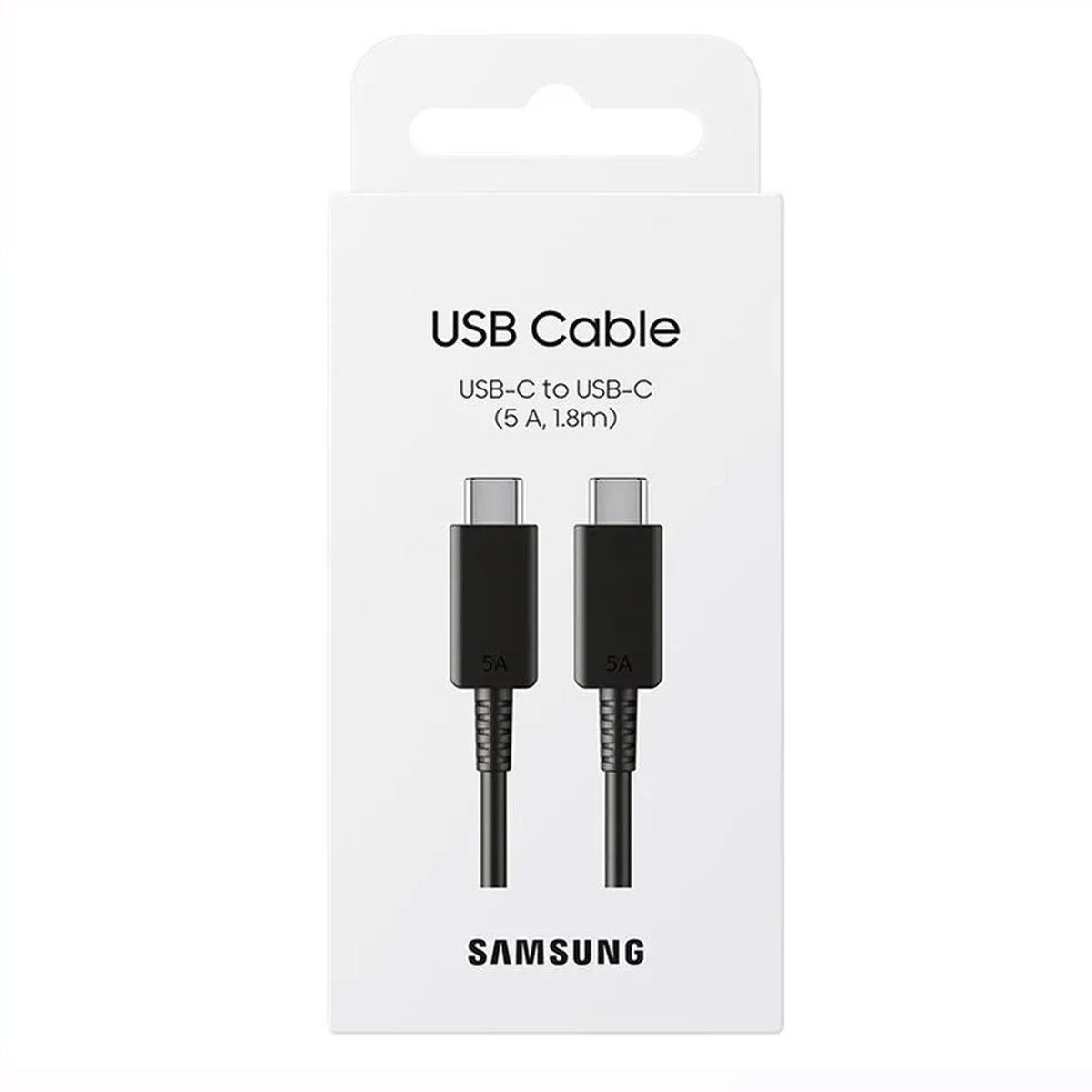 SAMSUNG - Cable Samsung Tipo C a Tipo C 5A 18m - Negro