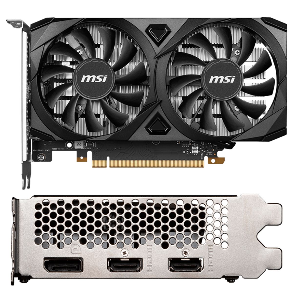 MSI - Tarjeta de video MSI GeForce RTX 3050 VENTUS 2X 6G OC, 6GB GDDR6