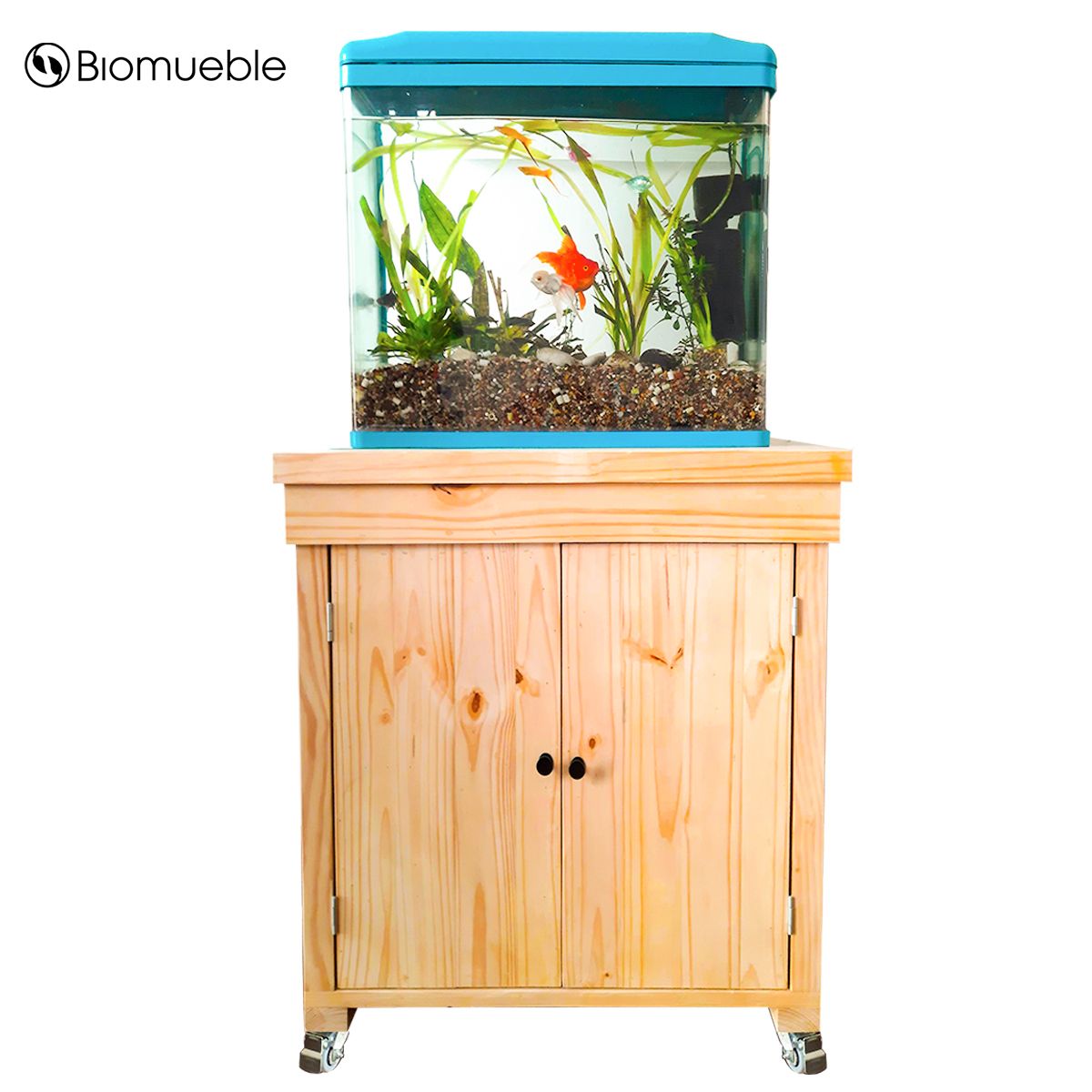 GENERICO - YAKU  Base Eco para Acuario hecha con madera reciclada de palets