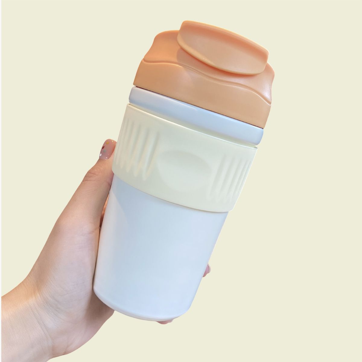 GENERICO - Vaso o taza termica Caliente/Frio de Acero inoxidable  450 ML - NARANJA