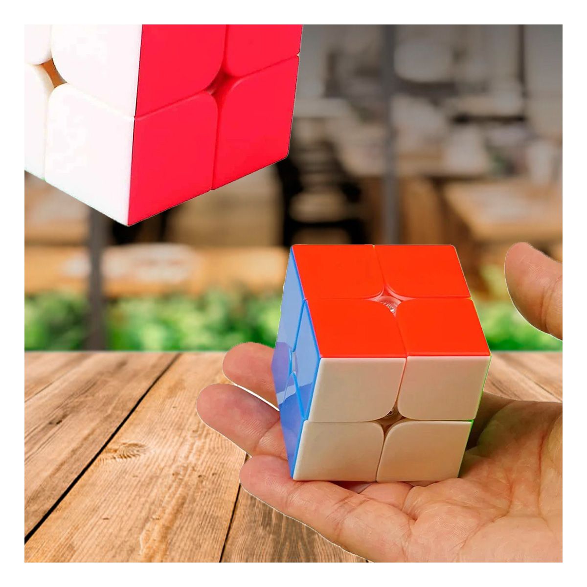 RYBIU IMPORT - Pack4 Rompecabeza Armable en Cuadrado de 2x2 Colorido