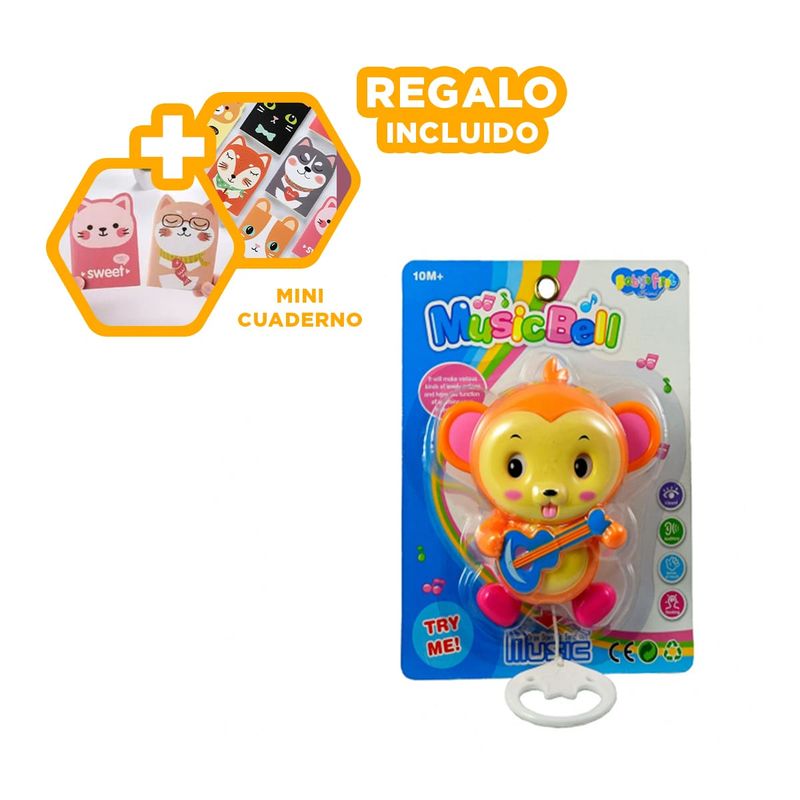 RYBIU IMPORT - Pack12 Maraca Desarrollar Sentidos Marron Y+Regalo Agendita