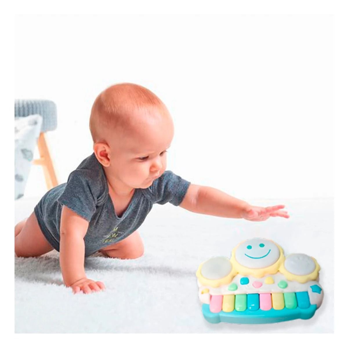 GENERICO - Pack2 Piano Didactico y Divertido Amarillo Y+Regalo Agendita