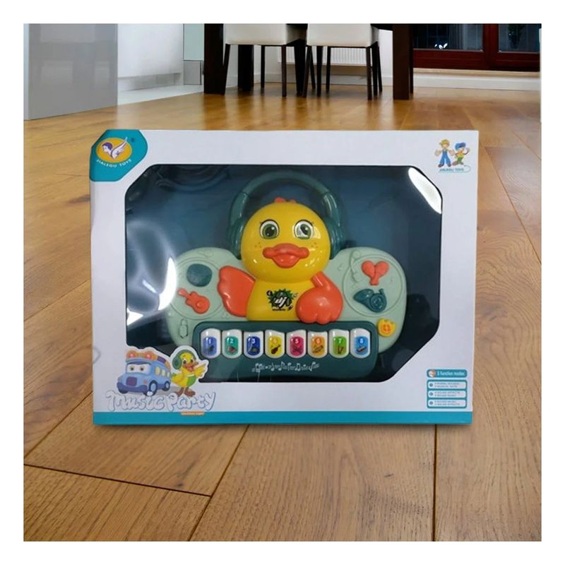 GENERICO - Pack4 Piano Infantil con Barras Pato Verde Y+Ligas de Regalo