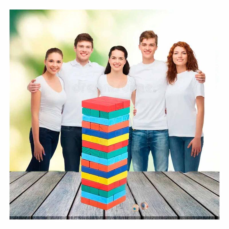 GENERICO - Pack4 Bloques Divertidos de 48pzas en Multicolor