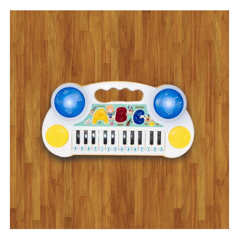 GENERICO - Pack4 Piano Infantil con Barras Blanco Y+Ligas de Regalo