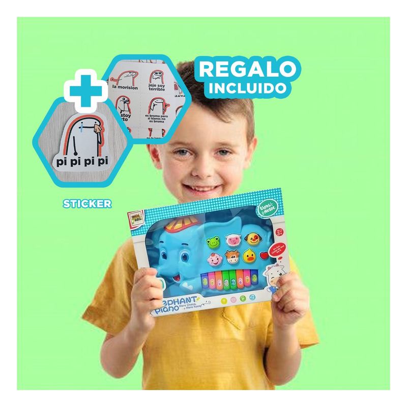 GENERICO - Piano y Teclado Numerico para Ninos Y+Regalo Stickers