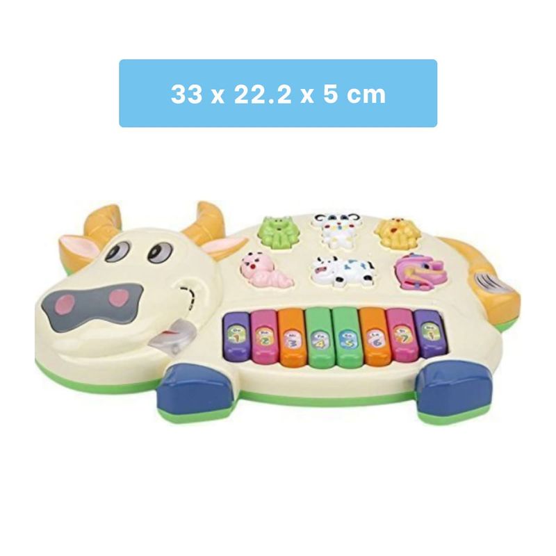 GENERICO - Pack4 Piano de Animales en Color Amarillo y+Regalo Agendita