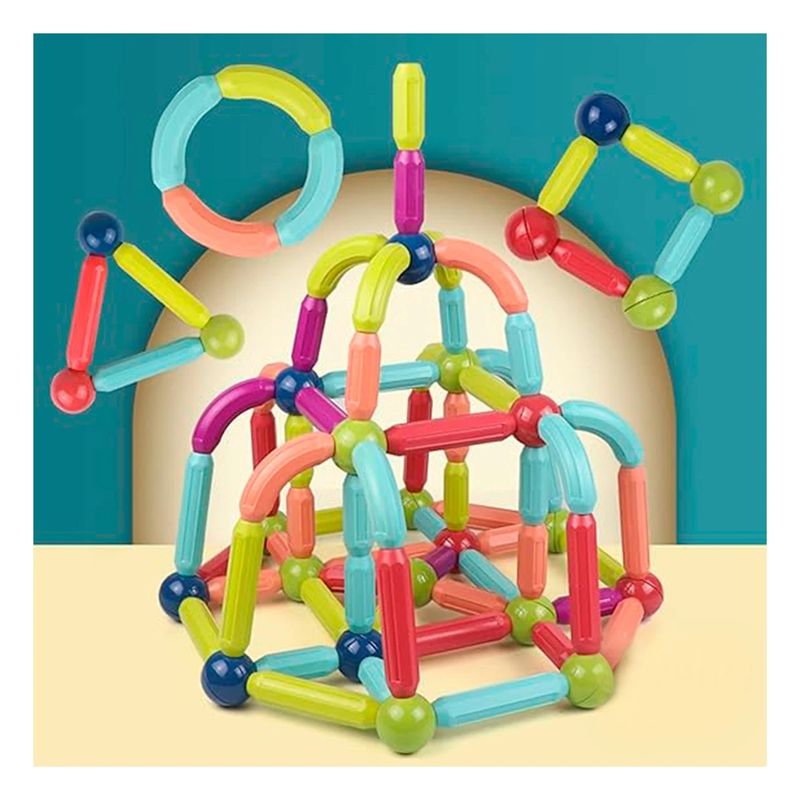 GENERICO - Pack4 Set Magnetico de Construir 36 Piezas Y+Papel de Regalo