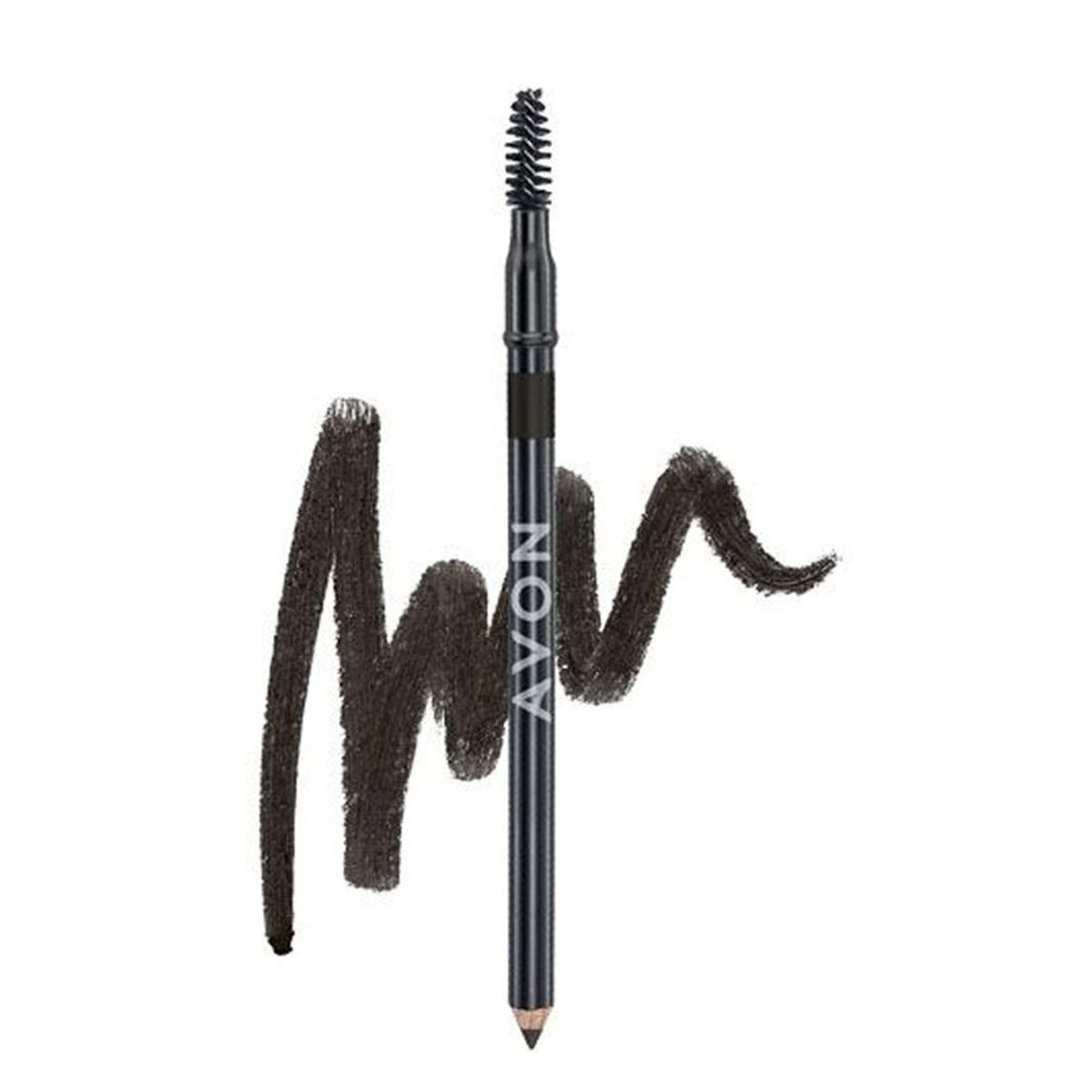 YANBAL - Lápiz de Cejas y cepillo color Soft Black Avon True Color