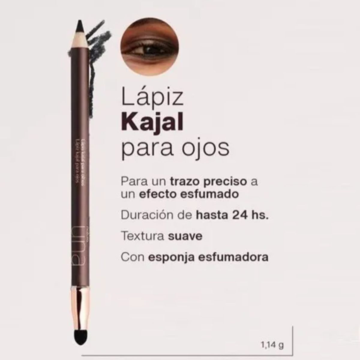 NATURA - UNA Lápiz para ojos  Kajal tono Negro Natura