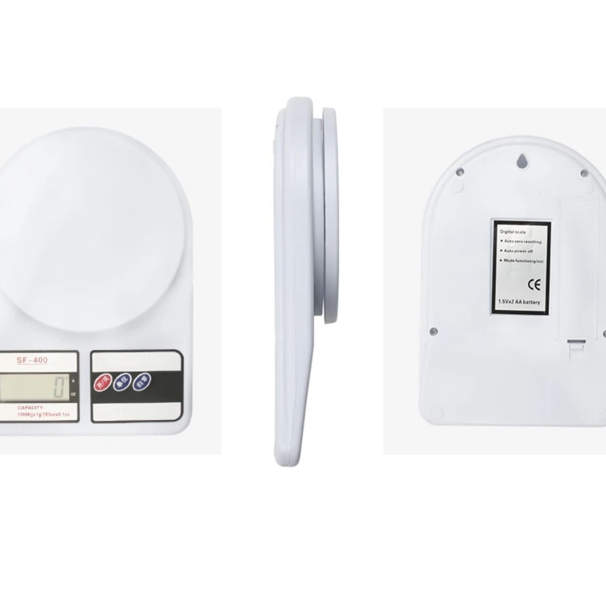 GENERICO - BALANZA DE ALIMENTOS POSTAL, LIBRA DE MEDICIÓN DE PESO BLANCO