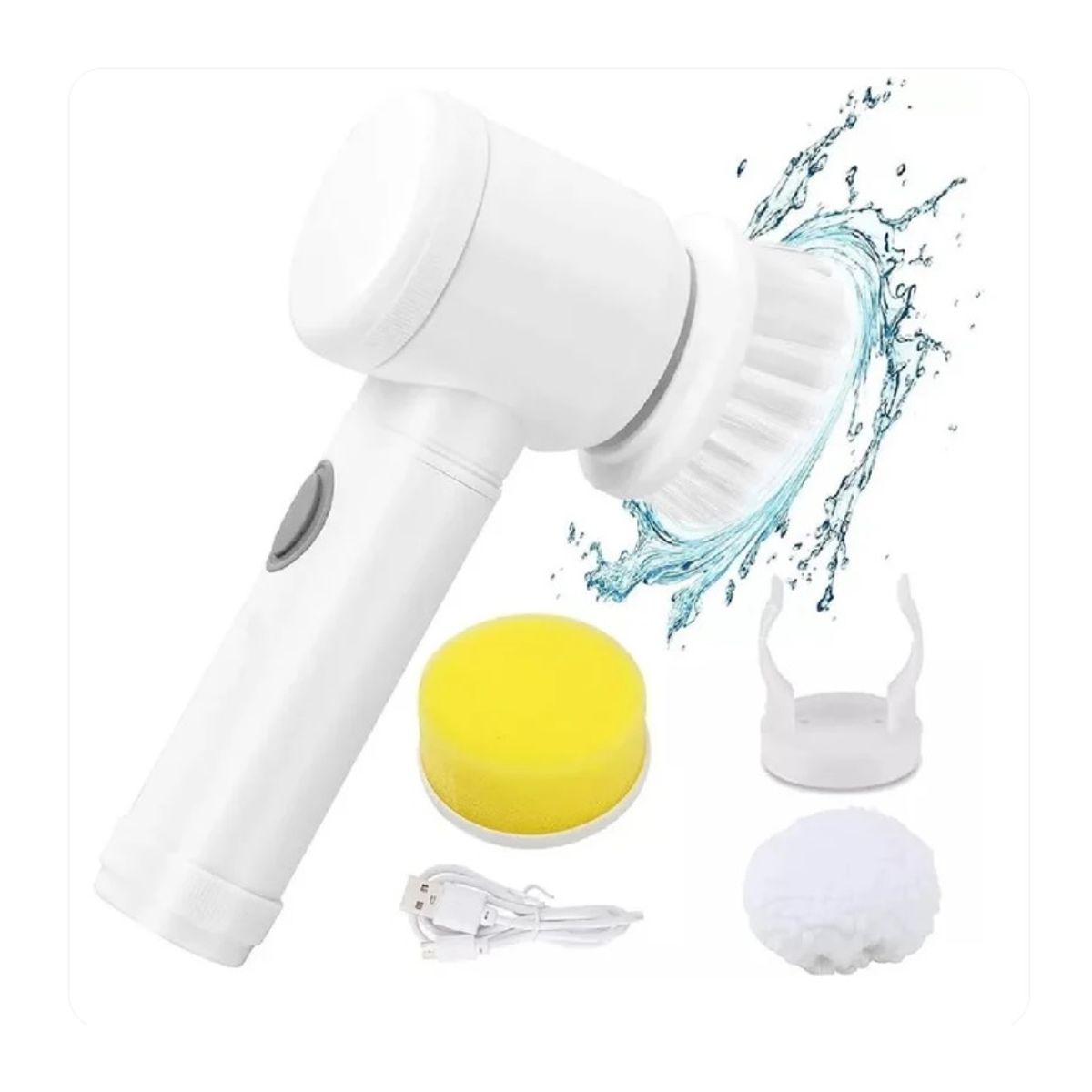 GENERICO - CEPILLO DE LIMPIEZA RECARGABLE DEPURADOR DE DUCHA PARA BAÑO