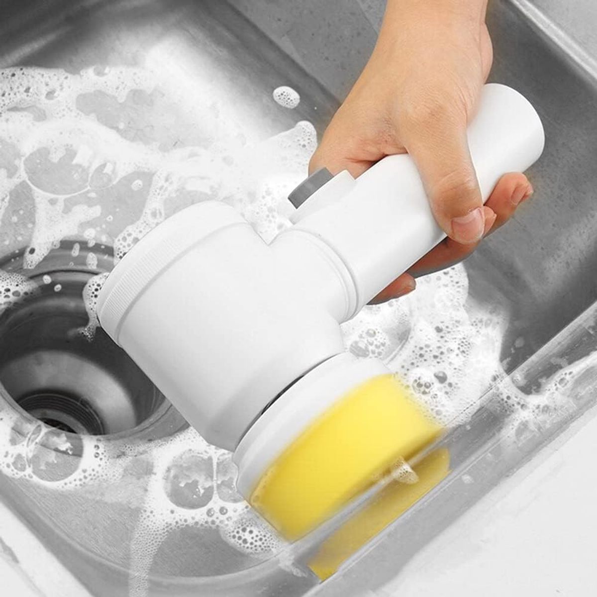 CEPILLO DE LIMPIEZA ELÉCTRICO GIRATORIO 360° CON 3 CABEZALES, marca GENERICO - Foto Principal