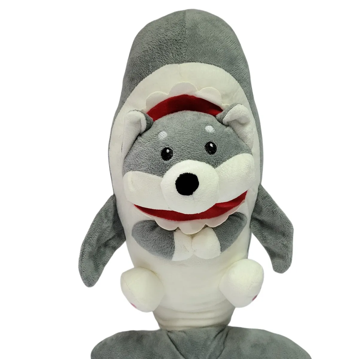 KAWAI - Peluche almohada combinación de tiburón y perro