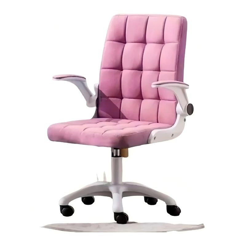 ANYHOGAR - Silla De Oficina De Tela Altura Con Ajustable Y Ruedas