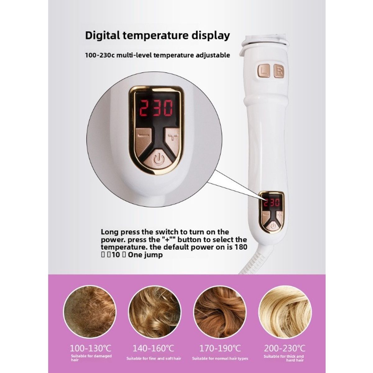 TIOZONEY - Plancha rizadora automática