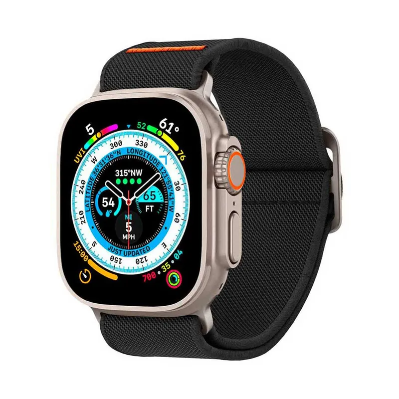 SPIGEN - Correa Spigen Lite Fit Ultra Para Apple Watch 49mm 46mm 45mm 44mm Negro
