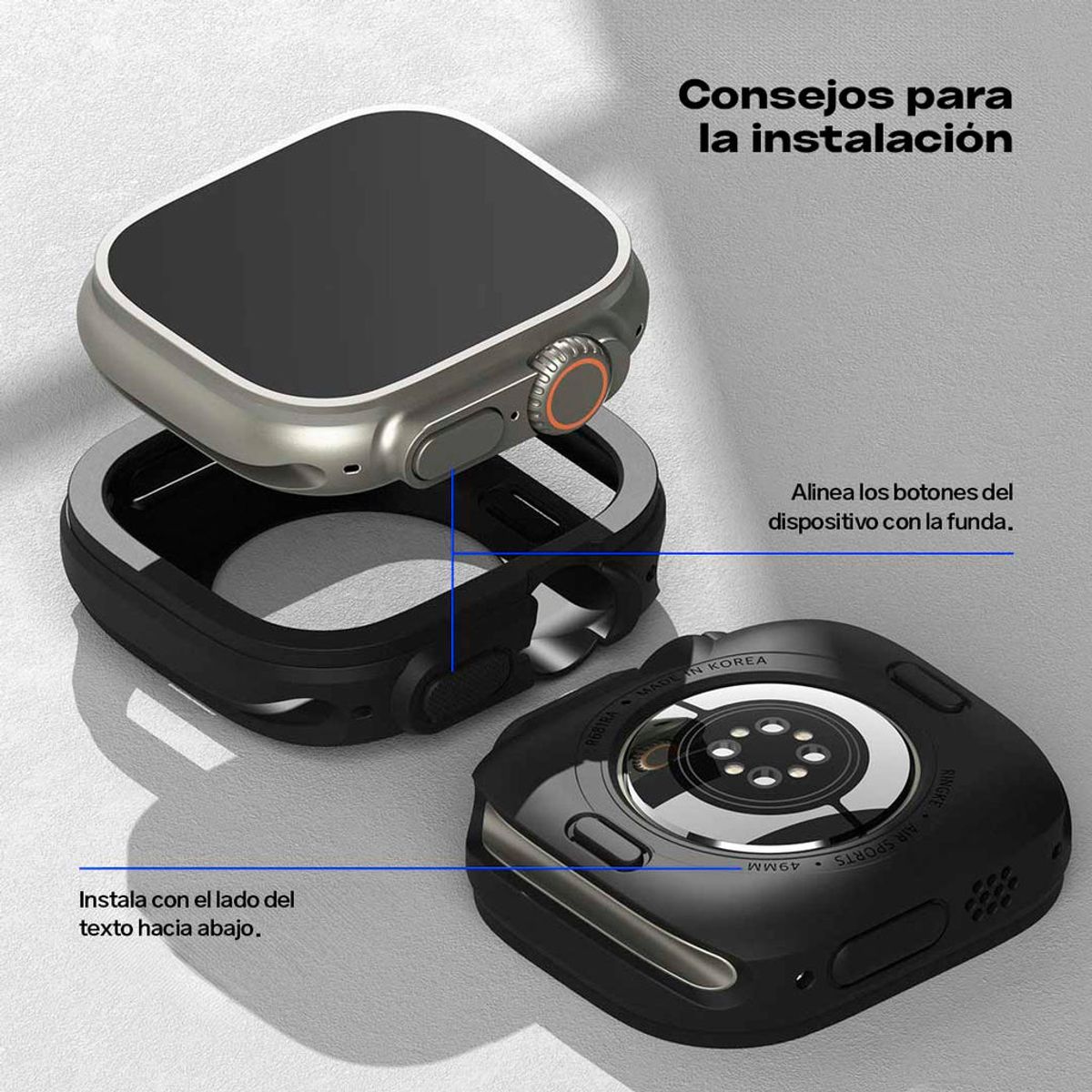 RINGKE - Case Ringke Air Sports Para Apple Watch Ultra 2  1 Negro 49mm