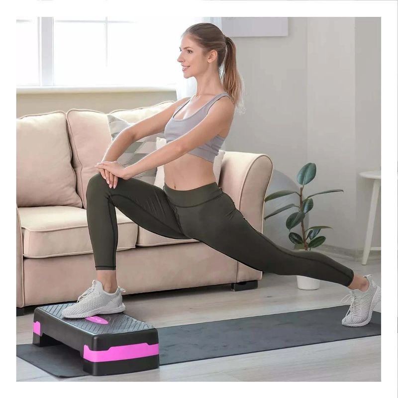 GENERICO - Pack2 Step para Ejercicios Fisicos Rosado Y+Regalo Stickers