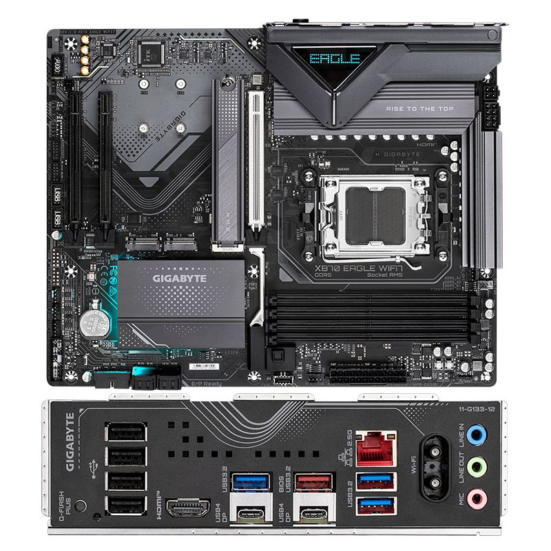 GIGABYTE - Motherboard GIGABYTE X870 EAGLE WIFI7X870 Socket AMD AM5 ATX