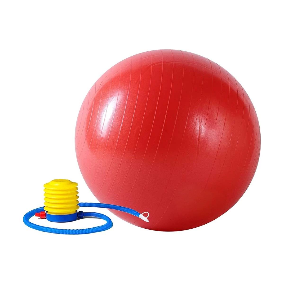 GENERICO - Pelota de Entrenamiento para Yoga de 55cm en Color Rojo