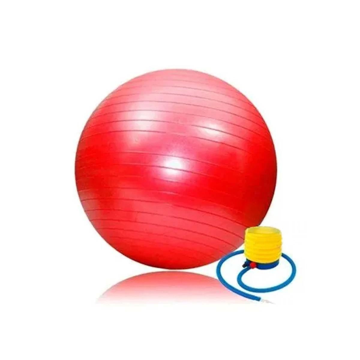 GENERICO - Pack6 Balon Util de Yoga y Pilates 55cm en Color Rojo