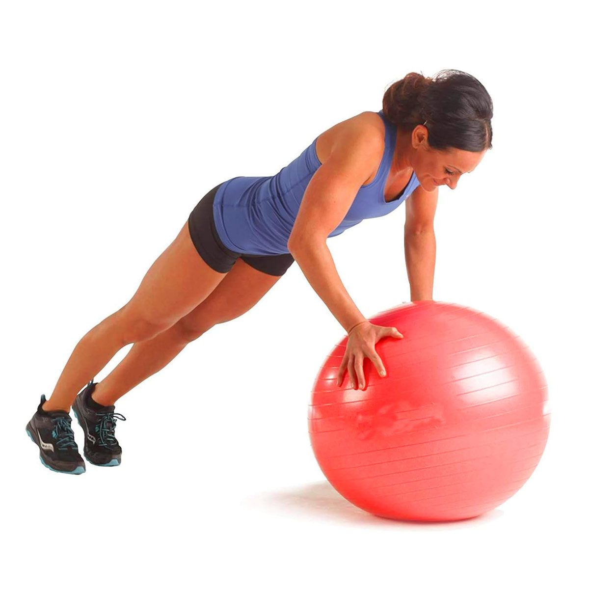 GENERICO - Pack6 Balon Util de Yoga y Pilates 65cm en Color Rojo