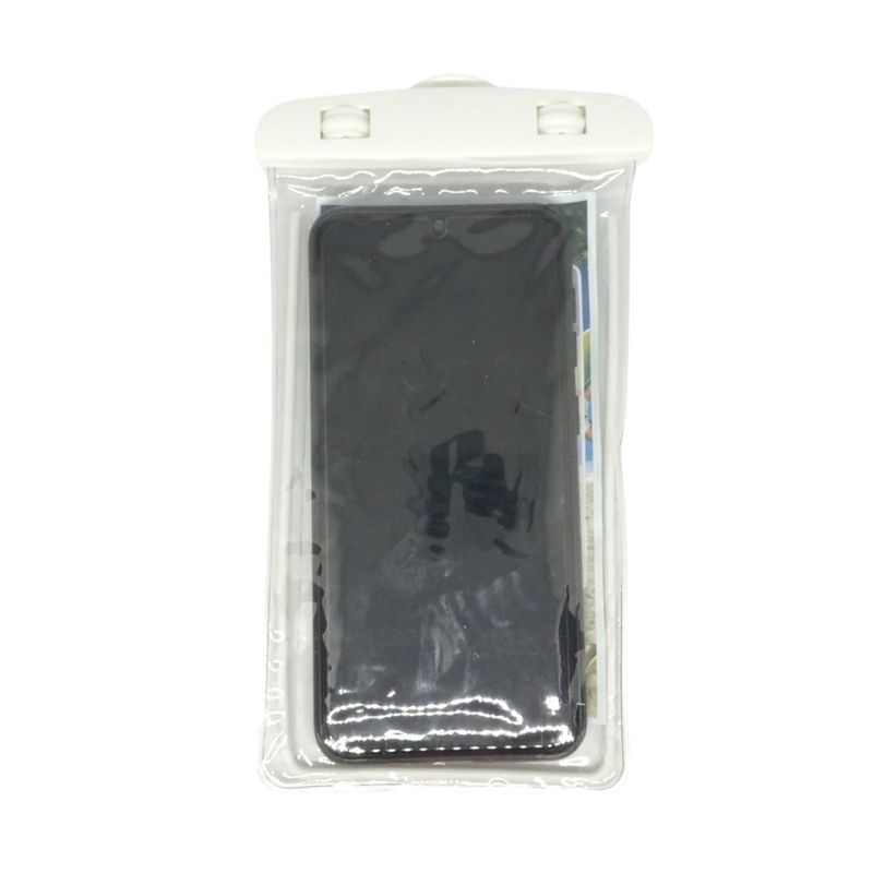 GENERICO - Funda Bolsa Protectora De Agua Para Celular Blanco