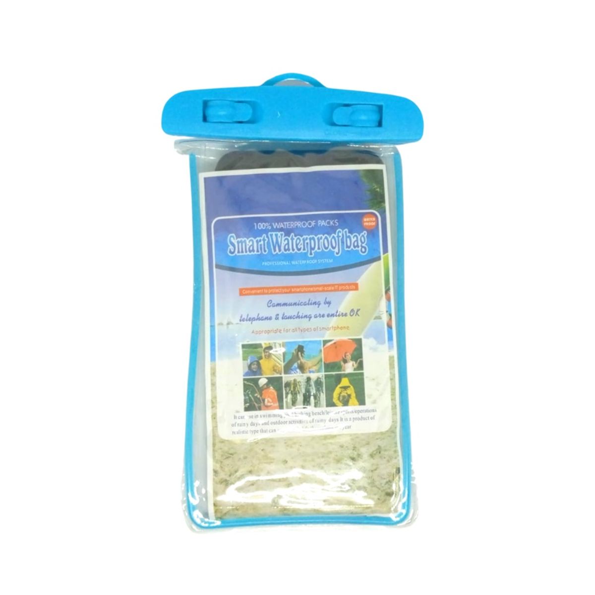 GENERICO - Funda Bolsa Protectora De Agua Para Celular Celeste