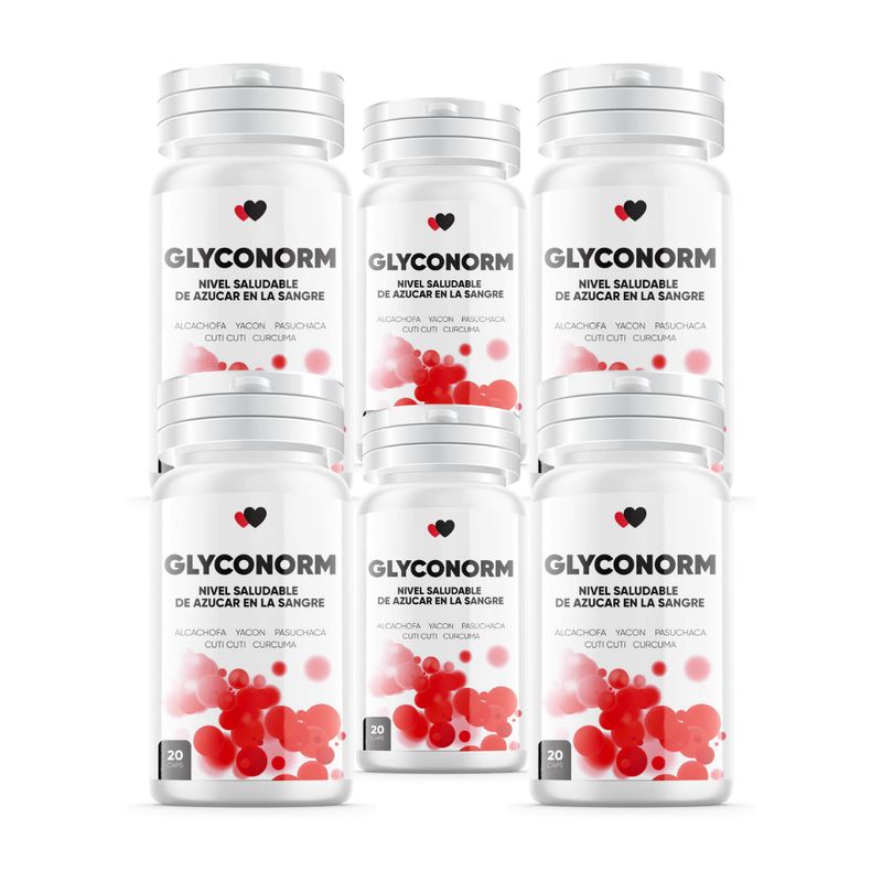 GENERICO - Glyconorm Suplemento Dietético Pack 6 Frascos