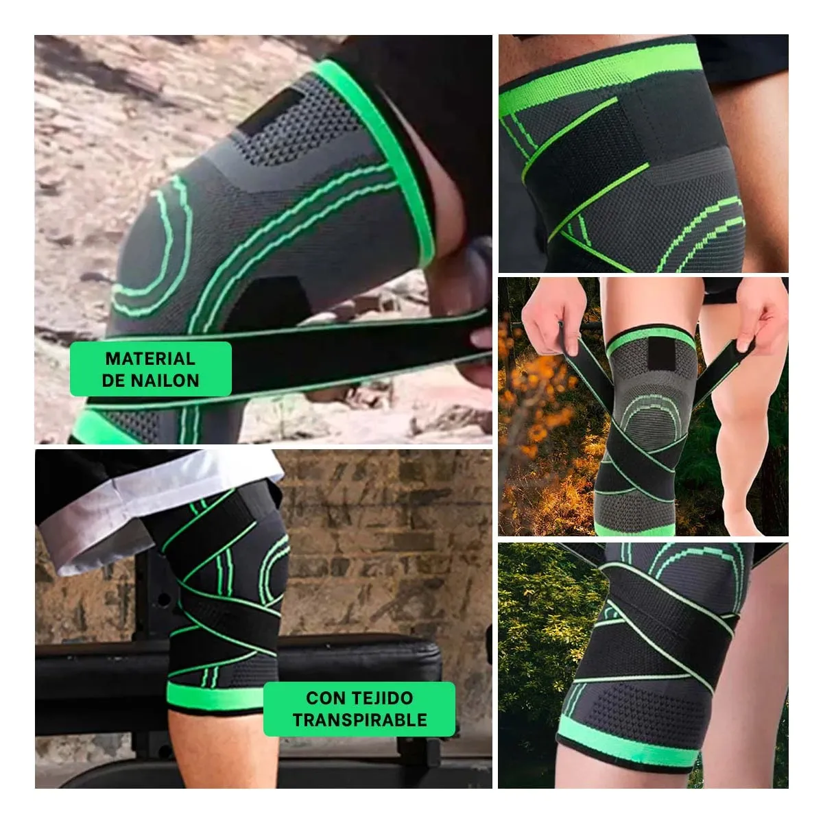 GENERICO - Pack6 Protector Util Rodilla para Atletas Y+Regalo Agendita