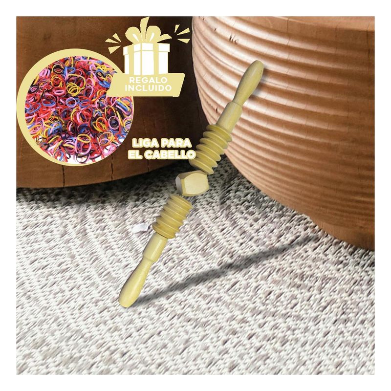 GENERICO - Pack12 Rodillo para Musculos Mostaza Y+Ligas de Regalo