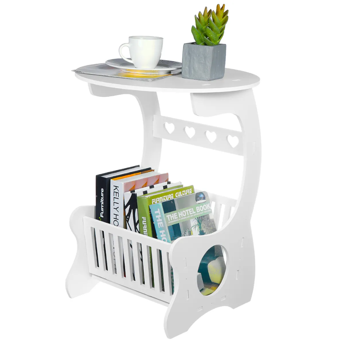 SASHIJA - Mesita Organizador Decorativa con Librero