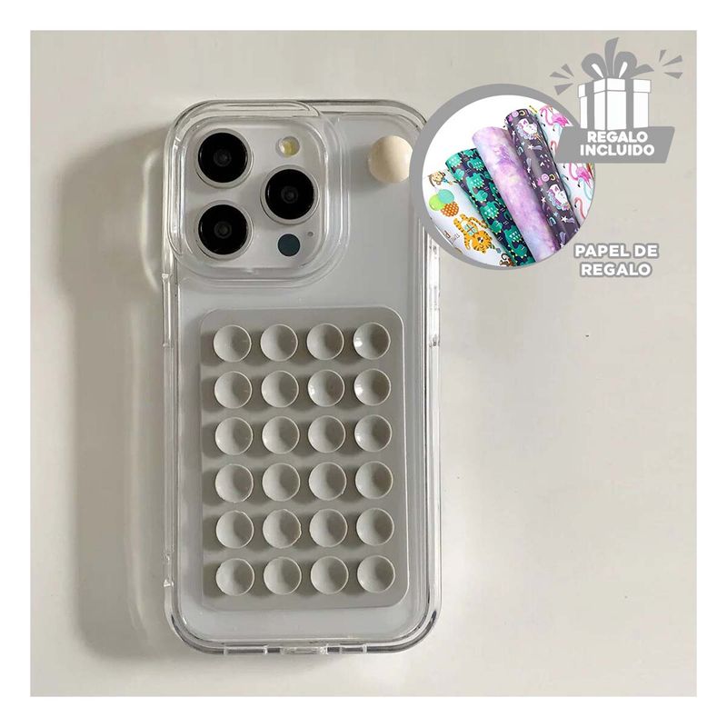 GENERICO - Pack12 Base para Sujetar en Plomo Claro Y+Papel de Regalo