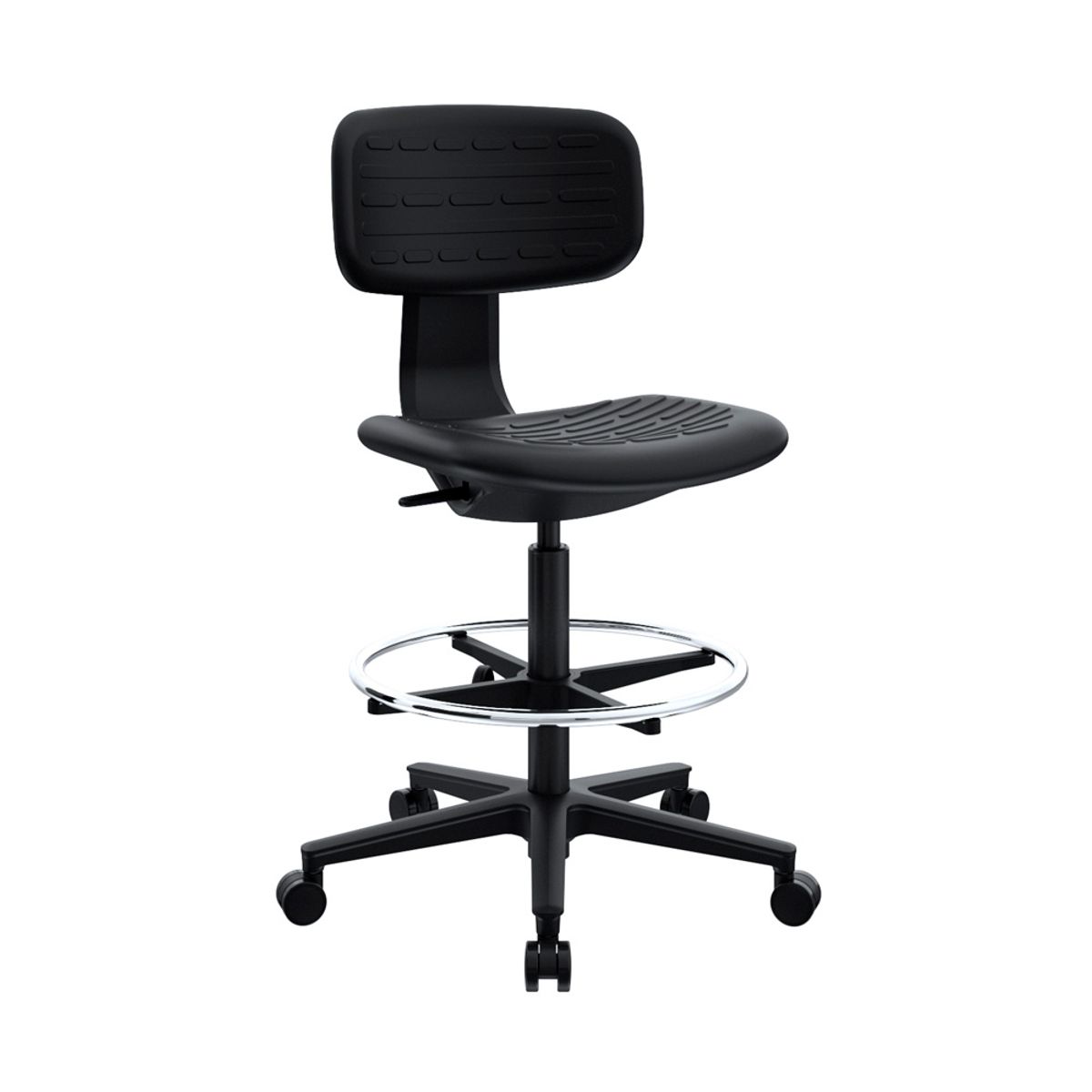 OFIDEAS - Silla Cajero Multifuncional Kan Negro Sb Cromado Ofideas
